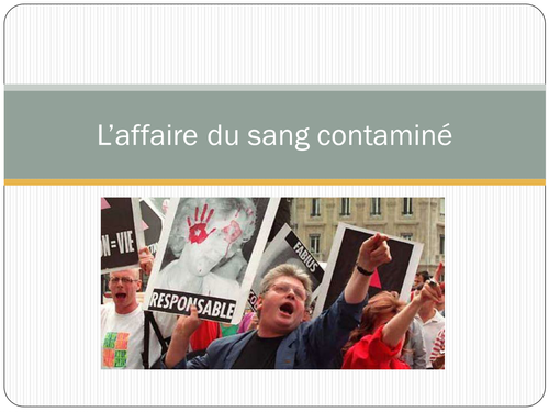 L'affaire du sang contaminé
