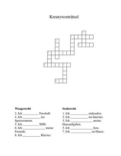 Crossword | Teaching Resources