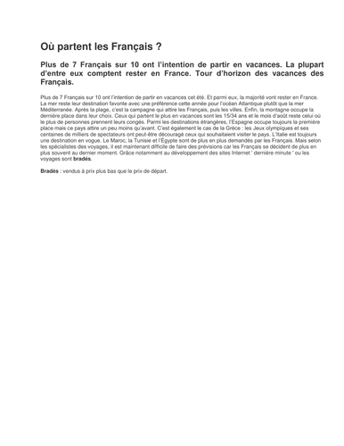 Articles on holidays