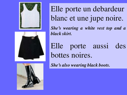 Describing clothes & colors