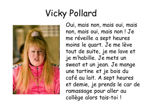 Que fais-tu le matin? Reading Comprehension