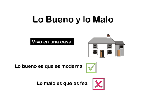 lo bueno y lo malo