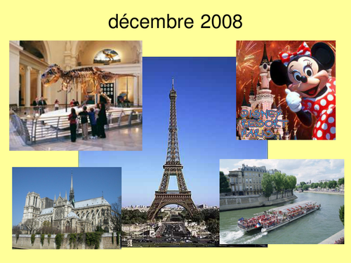 Passé Composé Irregulier Vacances a Paris