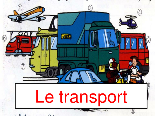 Modes of transport- reveal game