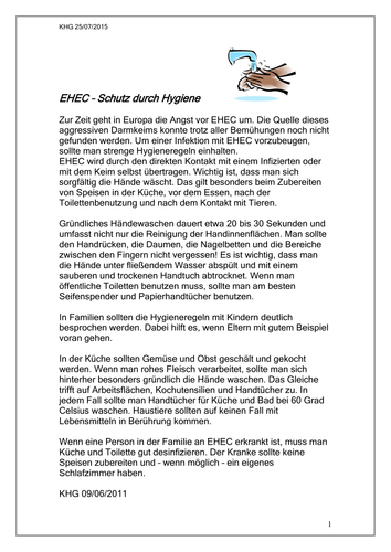 EHEC  in Deutschland