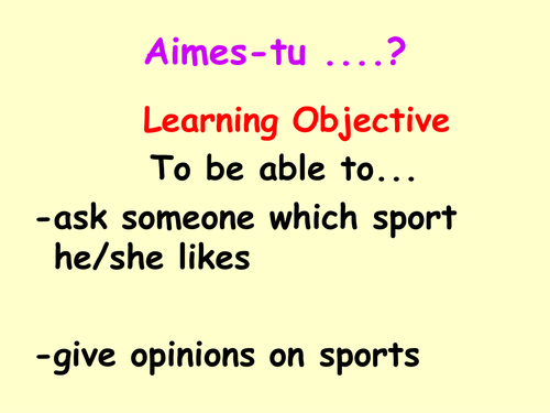 Giving opinions on sports