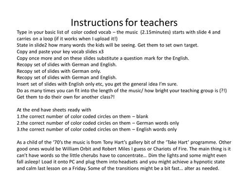 Vocab learning loop presentation