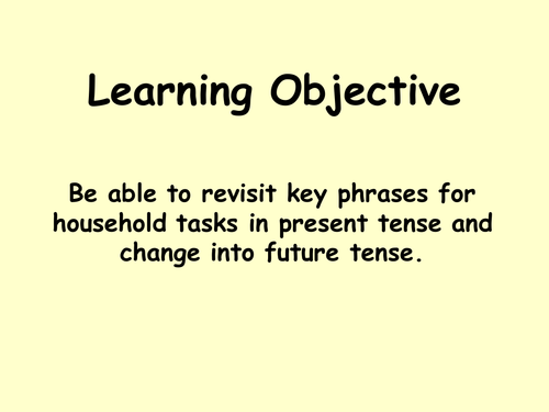 Die Hausarbeit with the Future Tense