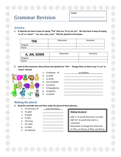 6th Grade Grammar Review Pdf