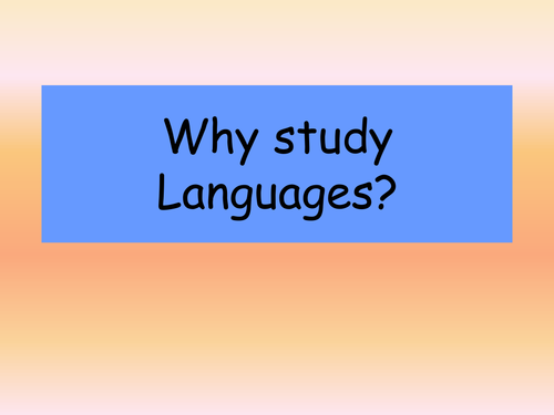 The Importance of Languages