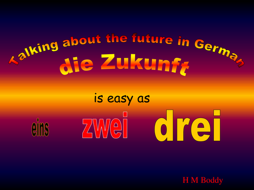 Future Tense in German - PowerPoint