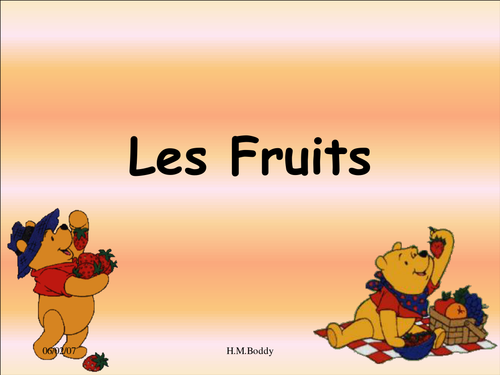 Les Fruits (Describing Fruit in French)