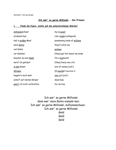 Millionaer - Song by Die Prinzen