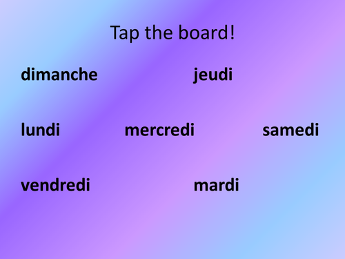 les jours tap the board game