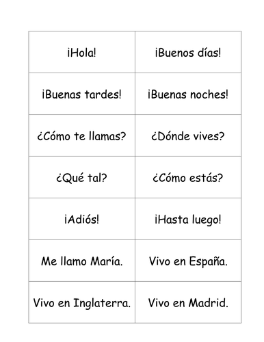 Hola - MATCH CARDS