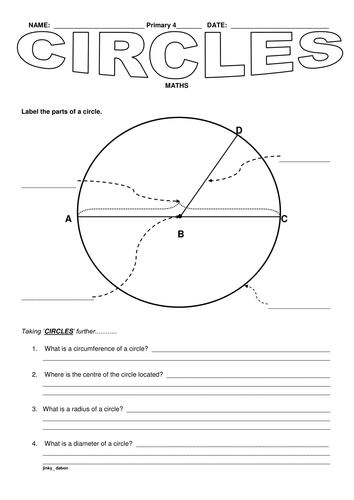 parts-of-a-circle-teaching-resources