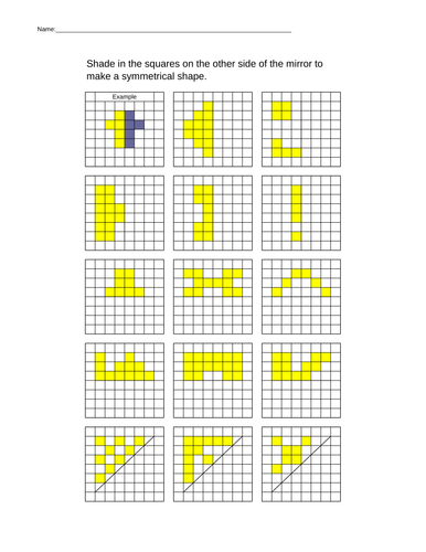 reflective symmetry teaching resources