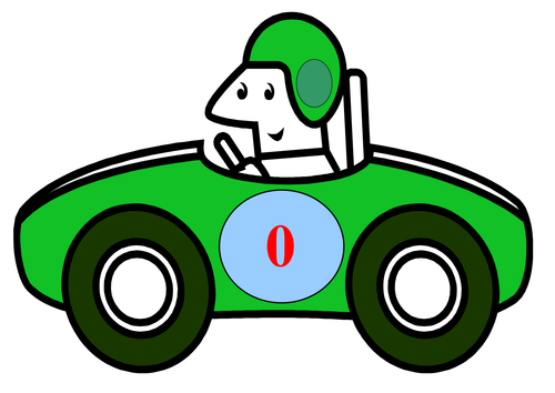 Numbered Racing cars (Odd and Even)
