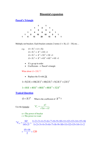 Binomial Expansion Worked Example