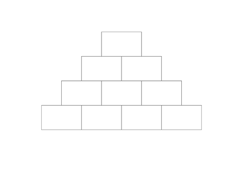 Collecting like terms - Pyramid activity