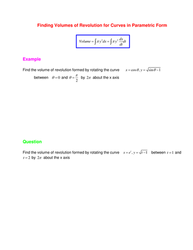 Parametric Integration