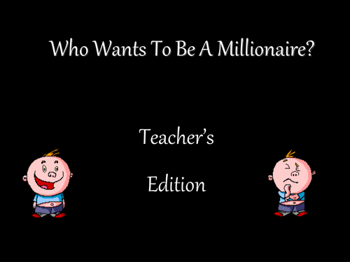 Who wants to be a millionaire?: Math Operations