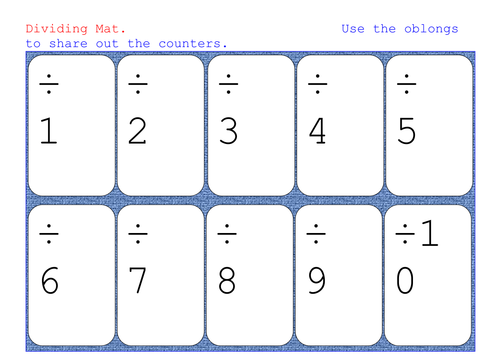 Dividing Mats