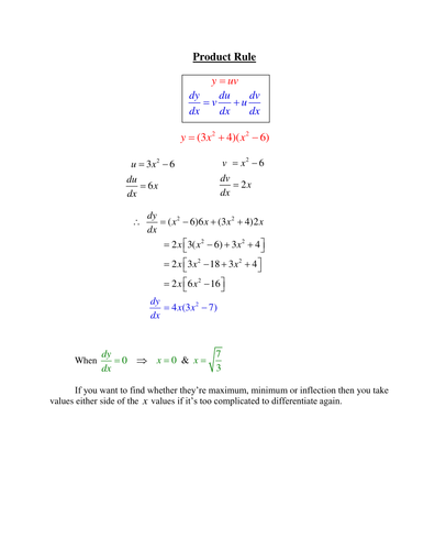 Product Rule Solved Example