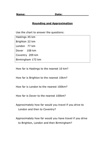 Rounding and Approximation