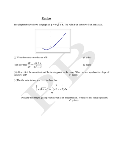 Differential Equation review