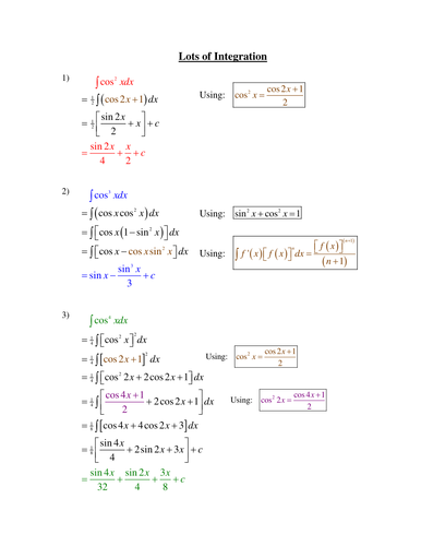 Advanced Calculus | Teaching Resources