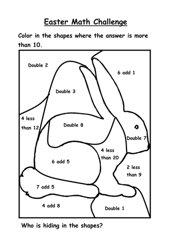 Easter maths challenge by Phil87 - Teaching Resources - TES