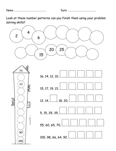 Patterns, Patterns in numbers, Number sequencing by - UK Teaching ...