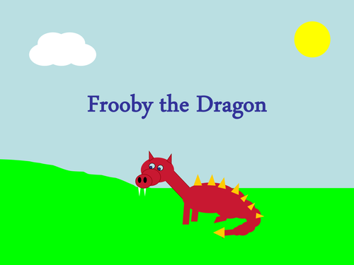 Frooby the Dragon - doubles and halves story