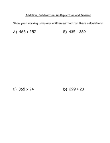 Handout – Assessment