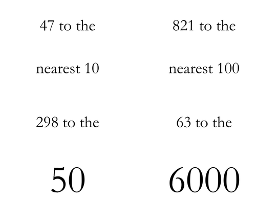 I Have-Who Has Cards for Rounding