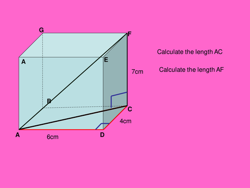 3D Pythagoras Examples