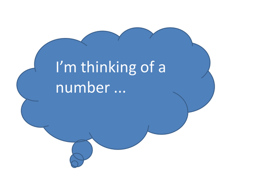 I'm thinking of a number... | Teaching Resources