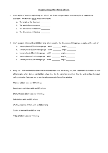 Scale drawing and finding lengths