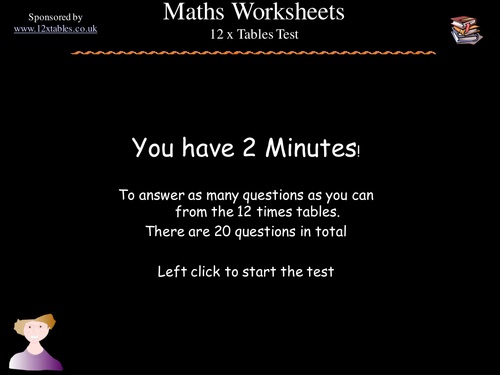 12 x Table Tests