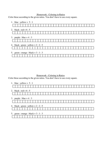 Color in ratios