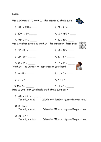 Different methods handout