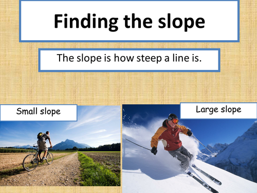 Finding the slope PowerPoint