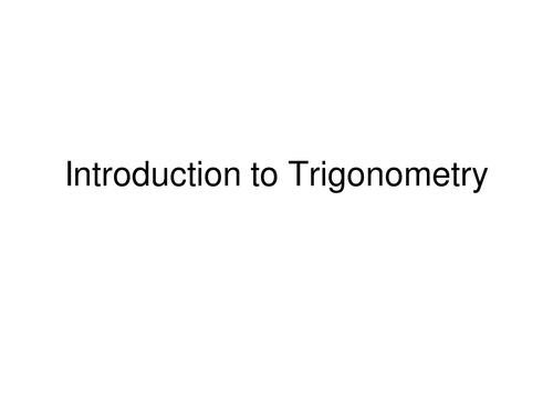 Trig Basics PowerPoint