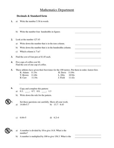 Set of Assessments Covering Multiple Topics