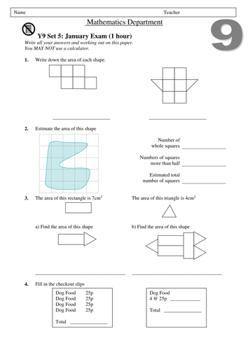 Sample Test & Quiz Questions