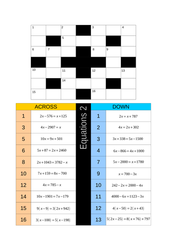 Equations with x on both sides 