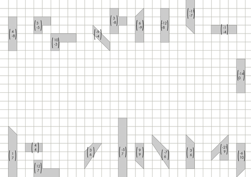 Transformations - translations jigsaw