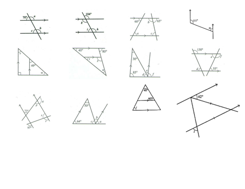 Angles within parallel lines | Teaching Resources