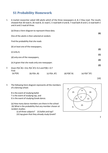 S1 HW Probability